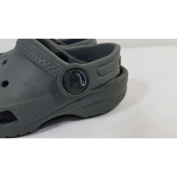 Crocs Toddlers Classic Clogs Gray Size 5 Kids GUC - Picture 6 of 8